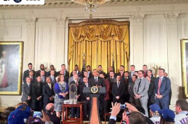 (Via @cubs) "Ils ont dit que ce jour ne viendrait jamais ... Bienvenue au @WhiteHouse, ...