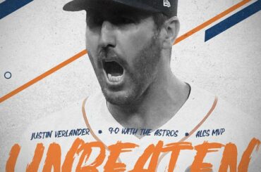 @justinverlander n'a jamais perdu en tant qu'Astro. Son équipe a besoin de cette tendance pour continuer ...