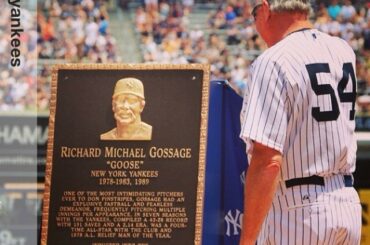 #Repost: Goose vérifie sa plaque du Monument Park. #oldtimersday ...