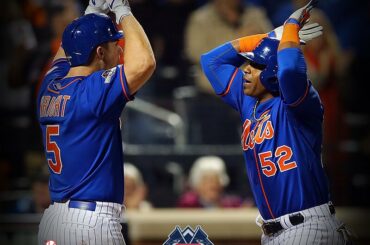 @Mets a établi le record #postseason du club avec 13 points dans une victoire emphatique sur @Dodgers. #O ...