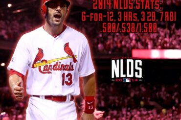 Les statistiques #NLDS de Matt Carpenter sont impressionnantes pour le moins. #Postaison ...