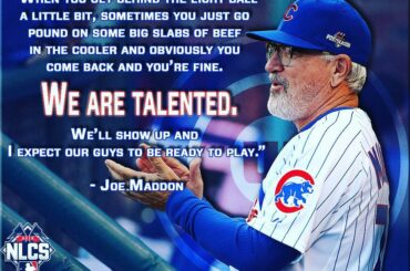 Joe Maddon cherche cet effort "Rocky" de ses @Cubs ce soir. #OwnOctobre ...