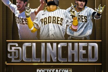 Les Padres sont de retour en séries éliminatoires pour la première fois depuis 2006. #CLINCHED ...