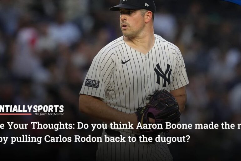 Aaron Boone admet avoir joué le rôle du « sauveur » et rappelle Carlos Rodon frustré sur le banc