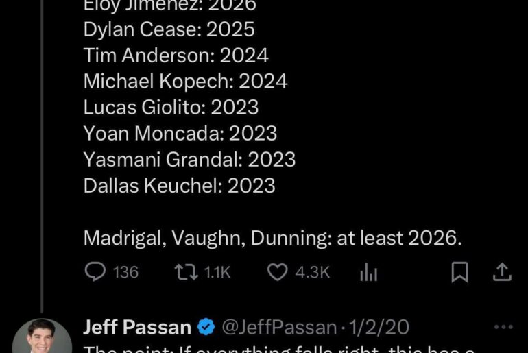 Jeff Passan sur les White Sox en 2020
