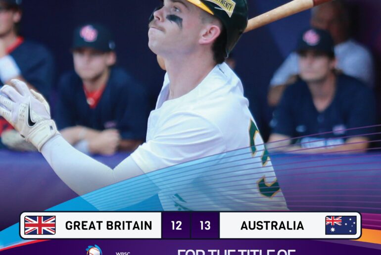 🇦🇺L'Australie remporte un combat acharné contre la 🇬🇧Grande-Bretagne : Coupe du monde de baseball des moins de 23 ans