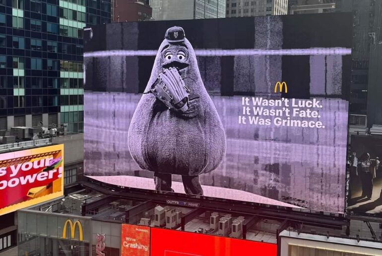 cette signalisation a été repérée à New York Times Square aujourd'hui