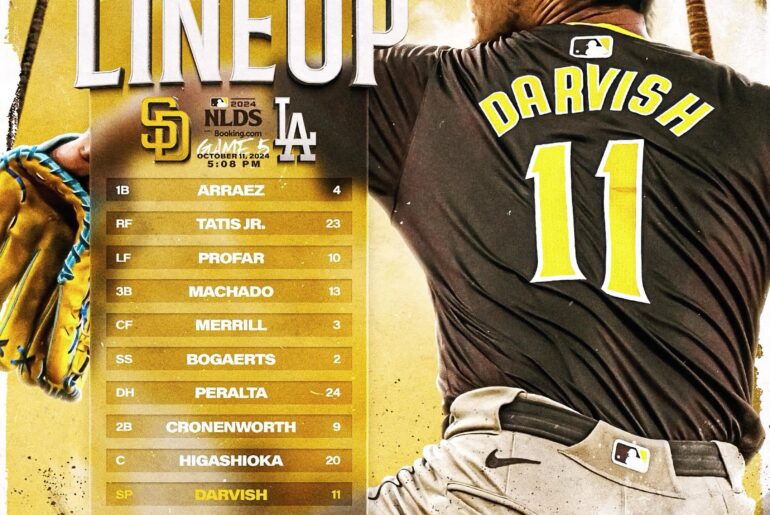 Composition des Padres pour le match 5 ce soir contre les Dodgers