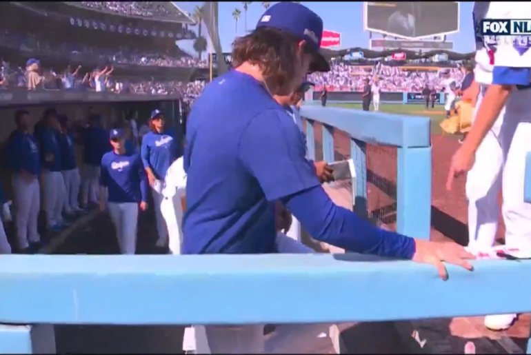 Serpent dans la pirogue des Dodgers de Los Angeles